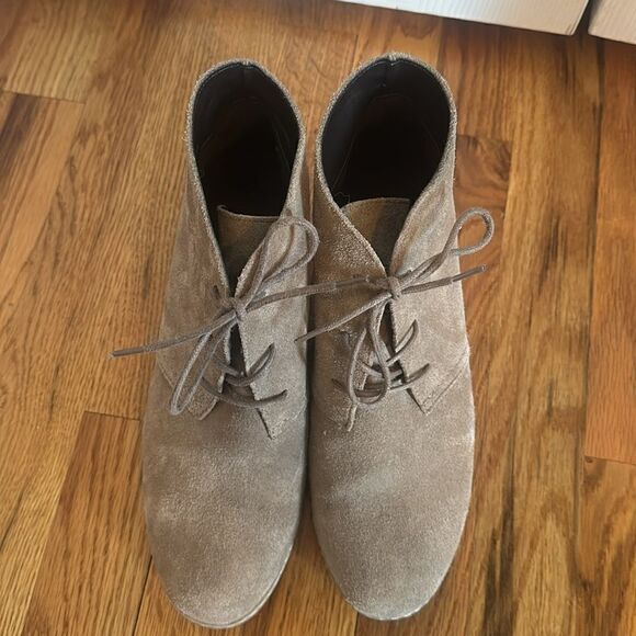 Bjorndal Womens Rachel Wedge Heel Chukka Bootie Shoes Booties Taupe 8.5 - Picture 3 of 8